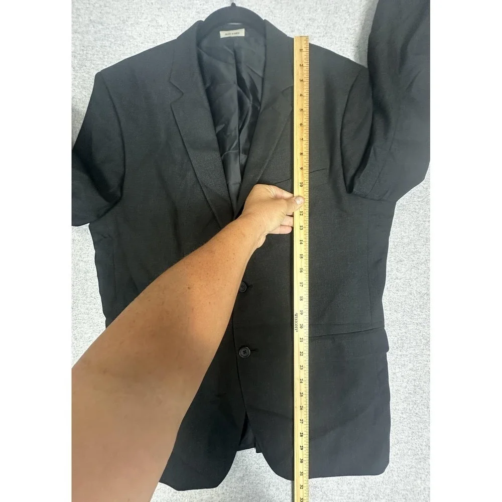 Banana Republic Blazer Mens‎ 44 Regular Charcoal Tailored Slim Fit Two Button